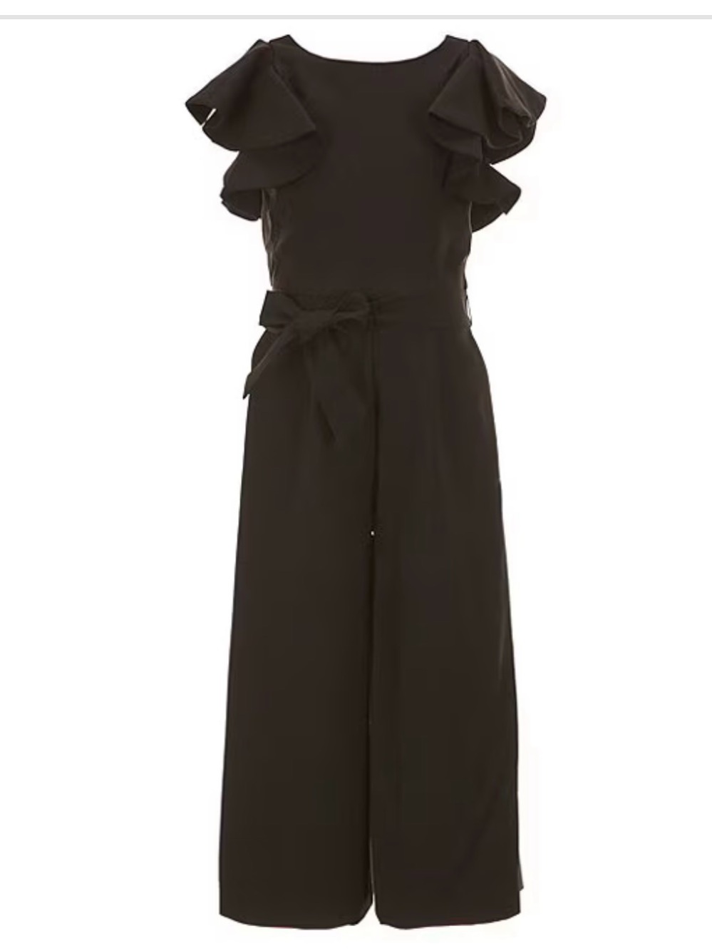GB black ruffle sleeve jumpsuit size 14